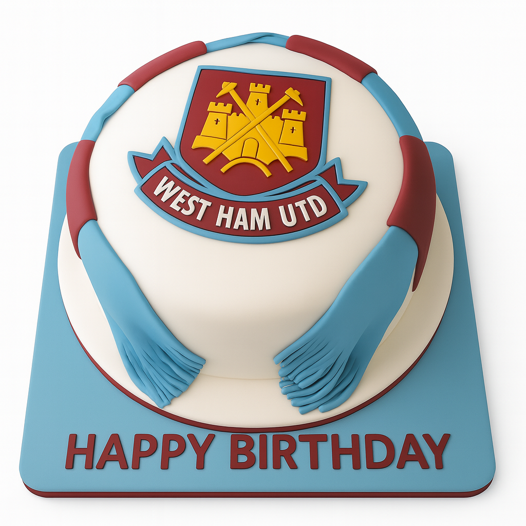 West Ham Football Birthday Cake