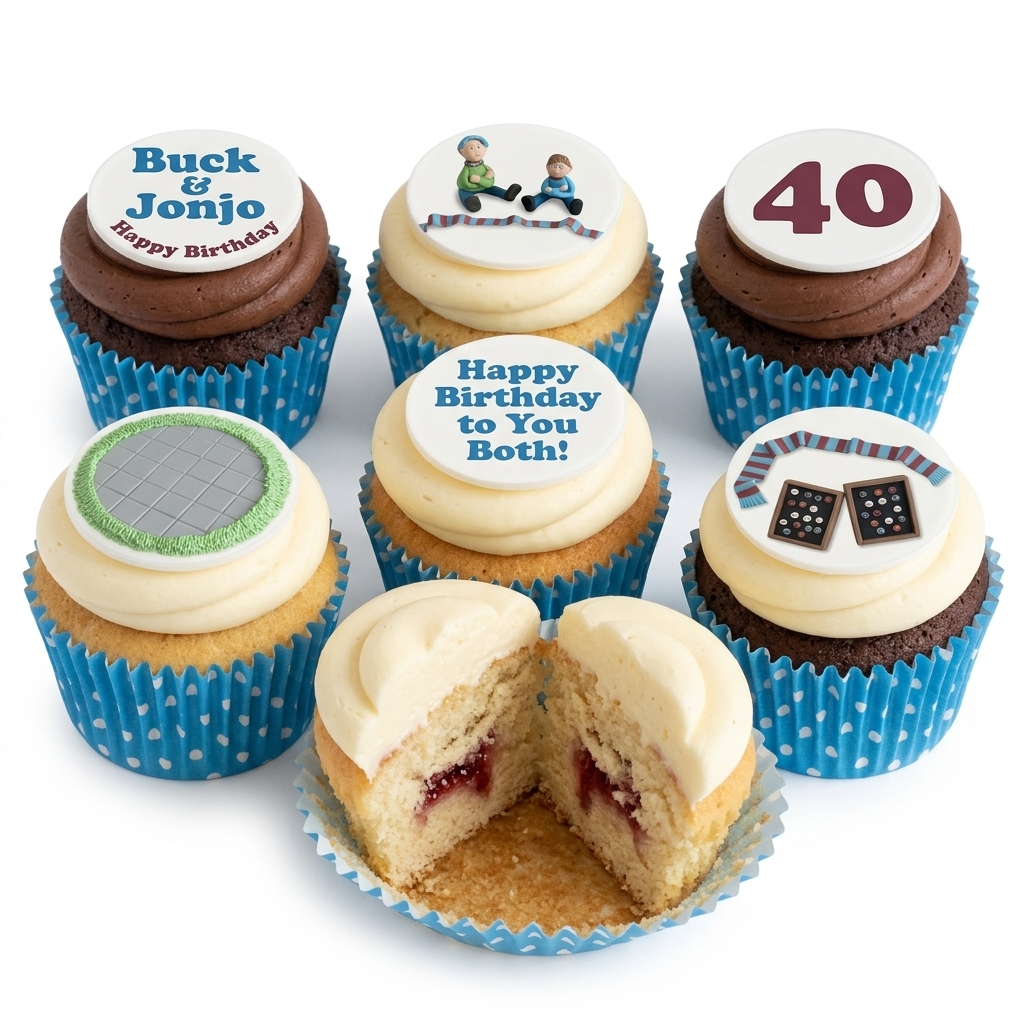 West Ham Football Birthday Cupcakes