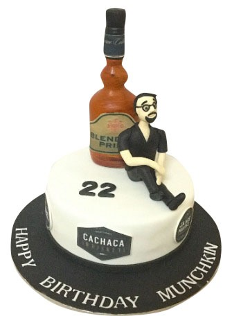 Whiskey Birthday Cake 