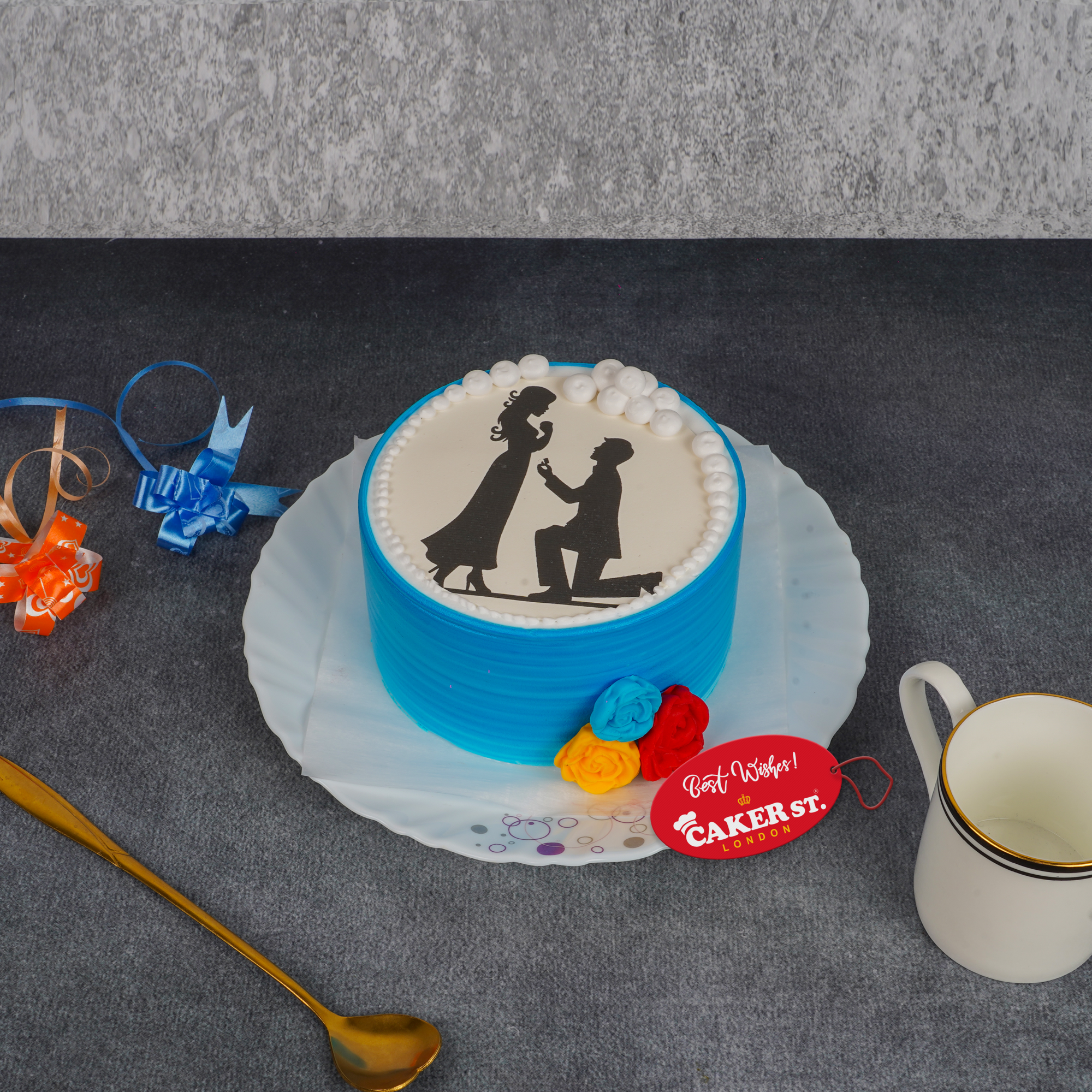 Whispering Roses Bento Cake(4 inch)
