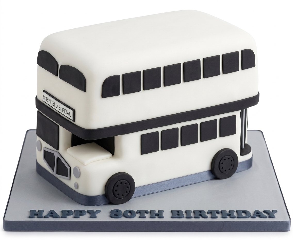 Double Decker Bus Birthday Cake