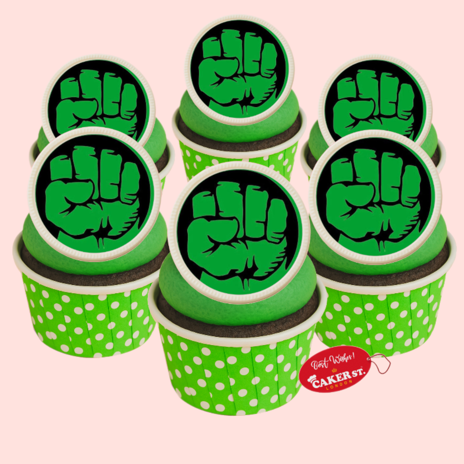 White Chocolate Avengers Theme Cupcakes