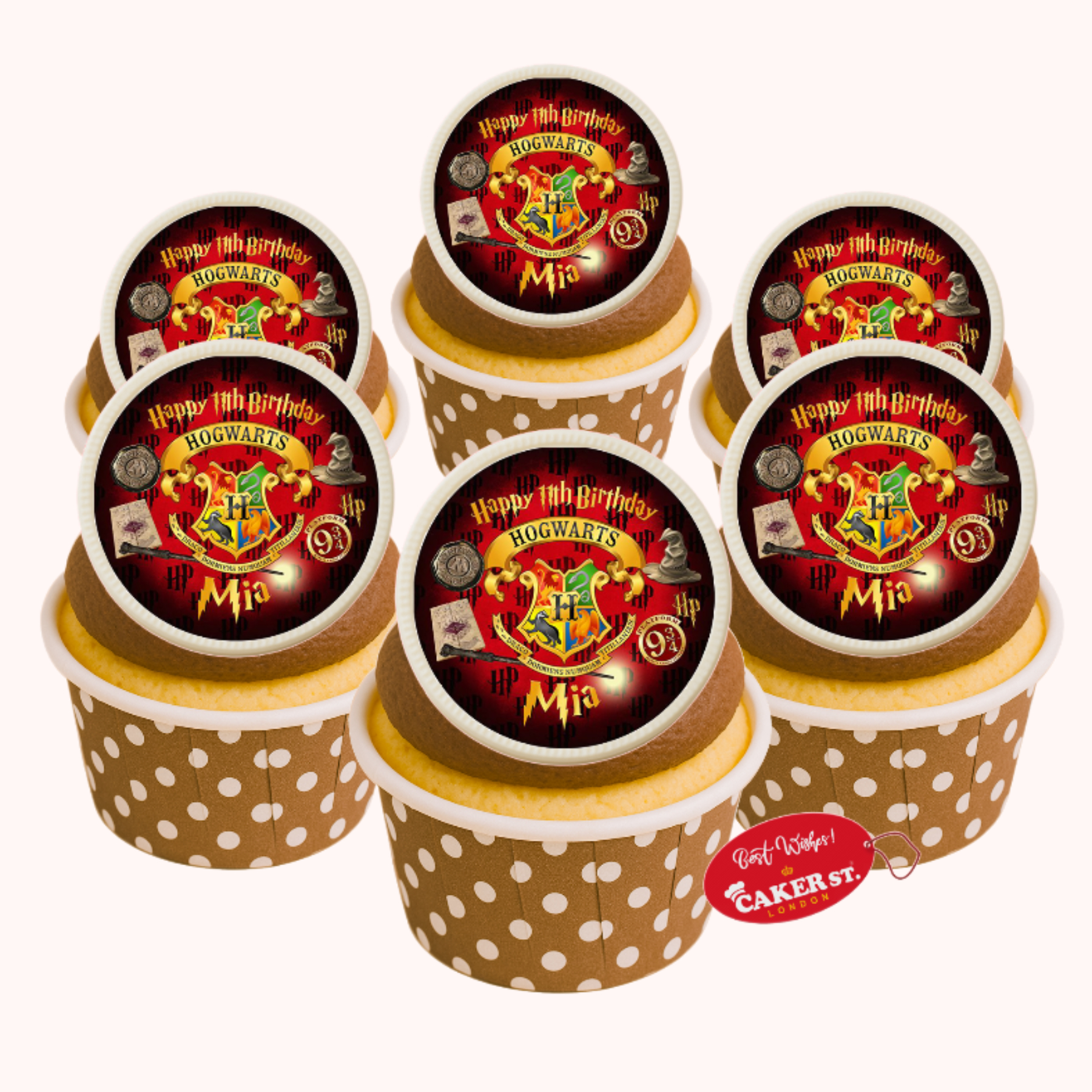 White Chocolate Harry Porter Themed Cupcakes