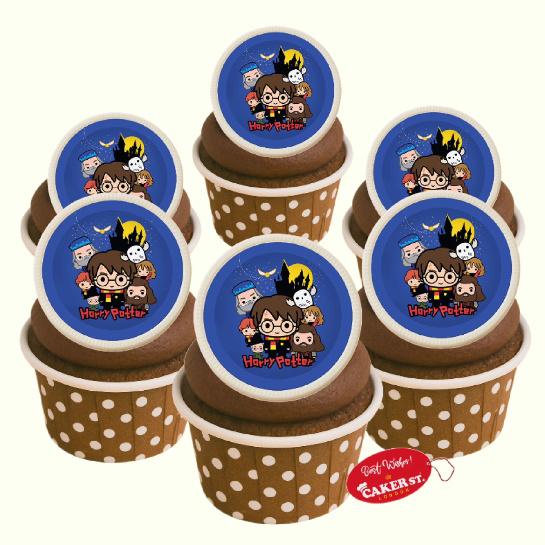 White Chocolate Harry Porter Themed Cupcakes