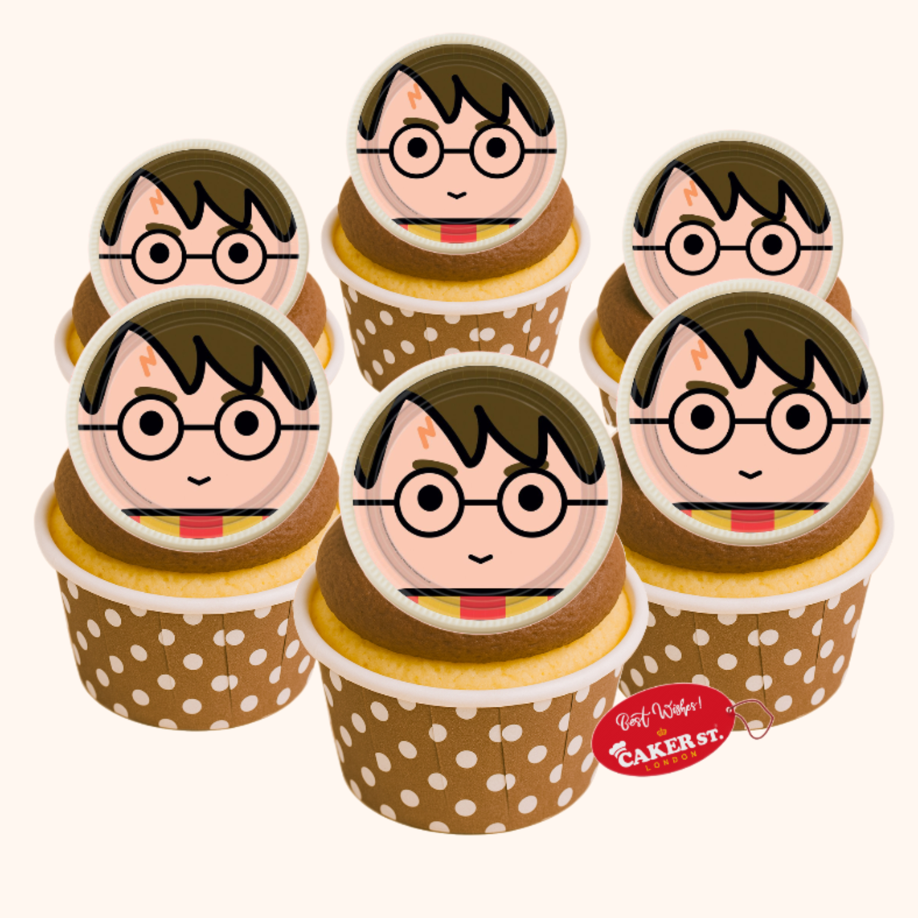 White Chocolate Harry Porter Themed Cupcakes