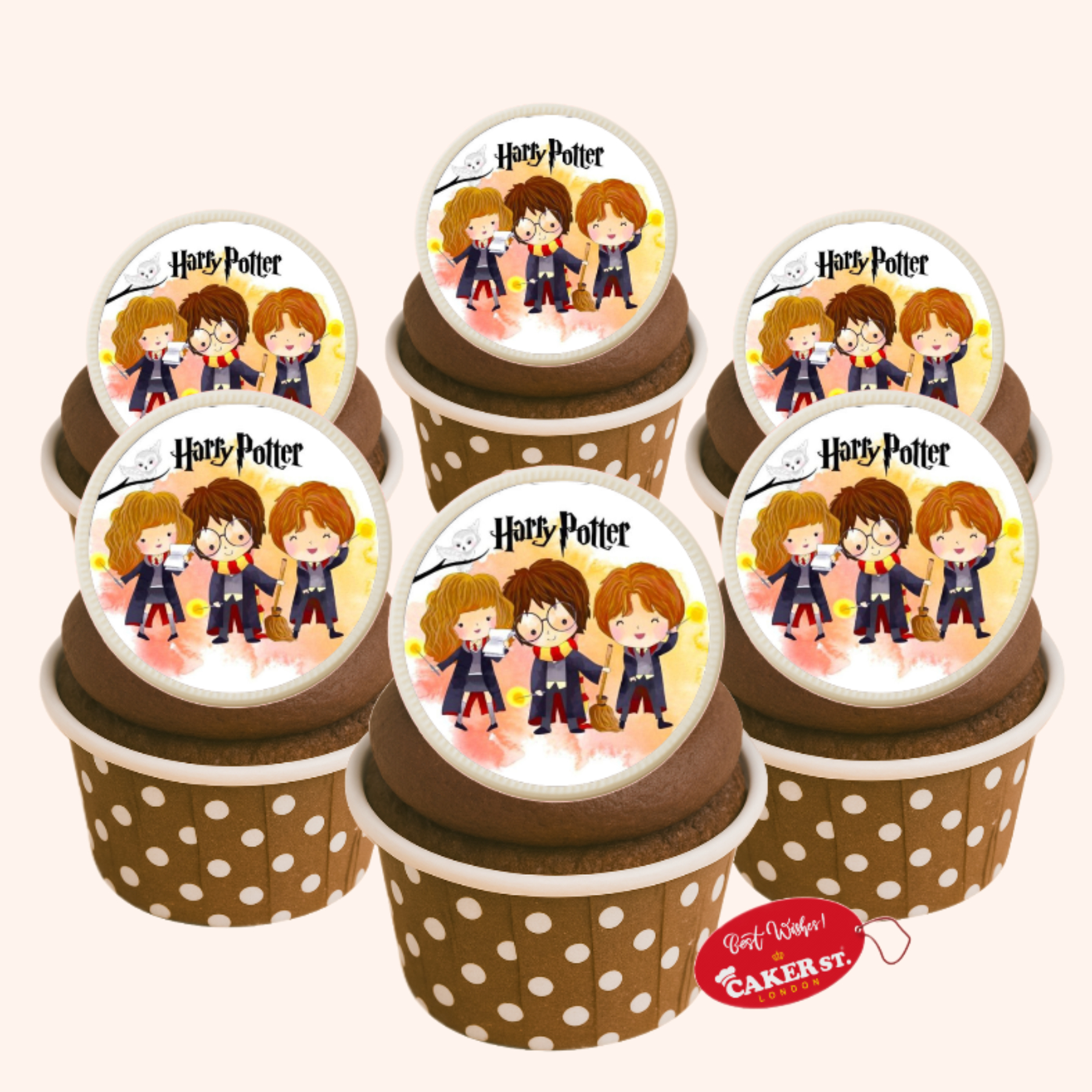 White Chocolate Harry Porter Themed Cupcakes