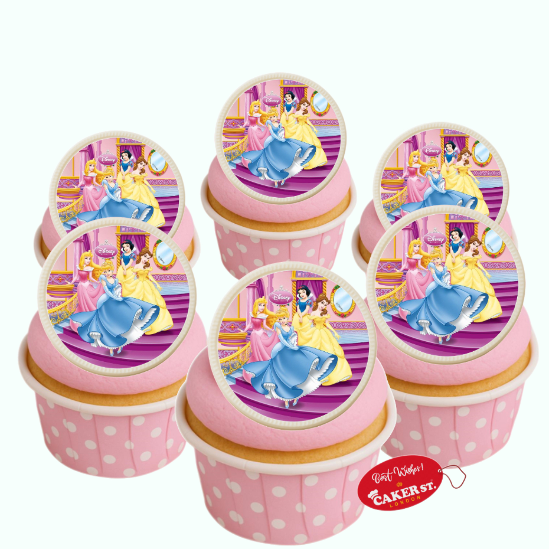 White Chocolate Princess Tiara Themed Cupcakes
