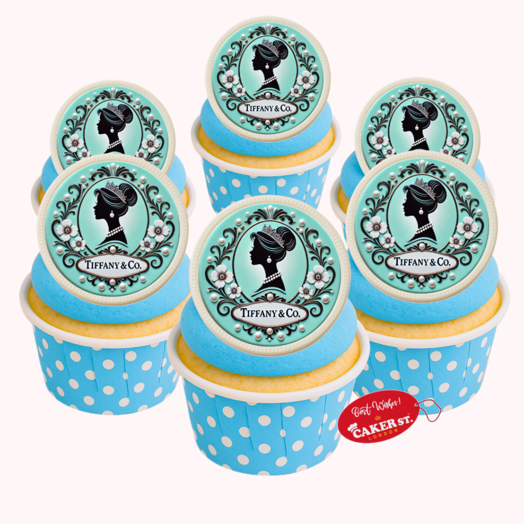 White Chocolate  Tiffany Themed Cupcakes