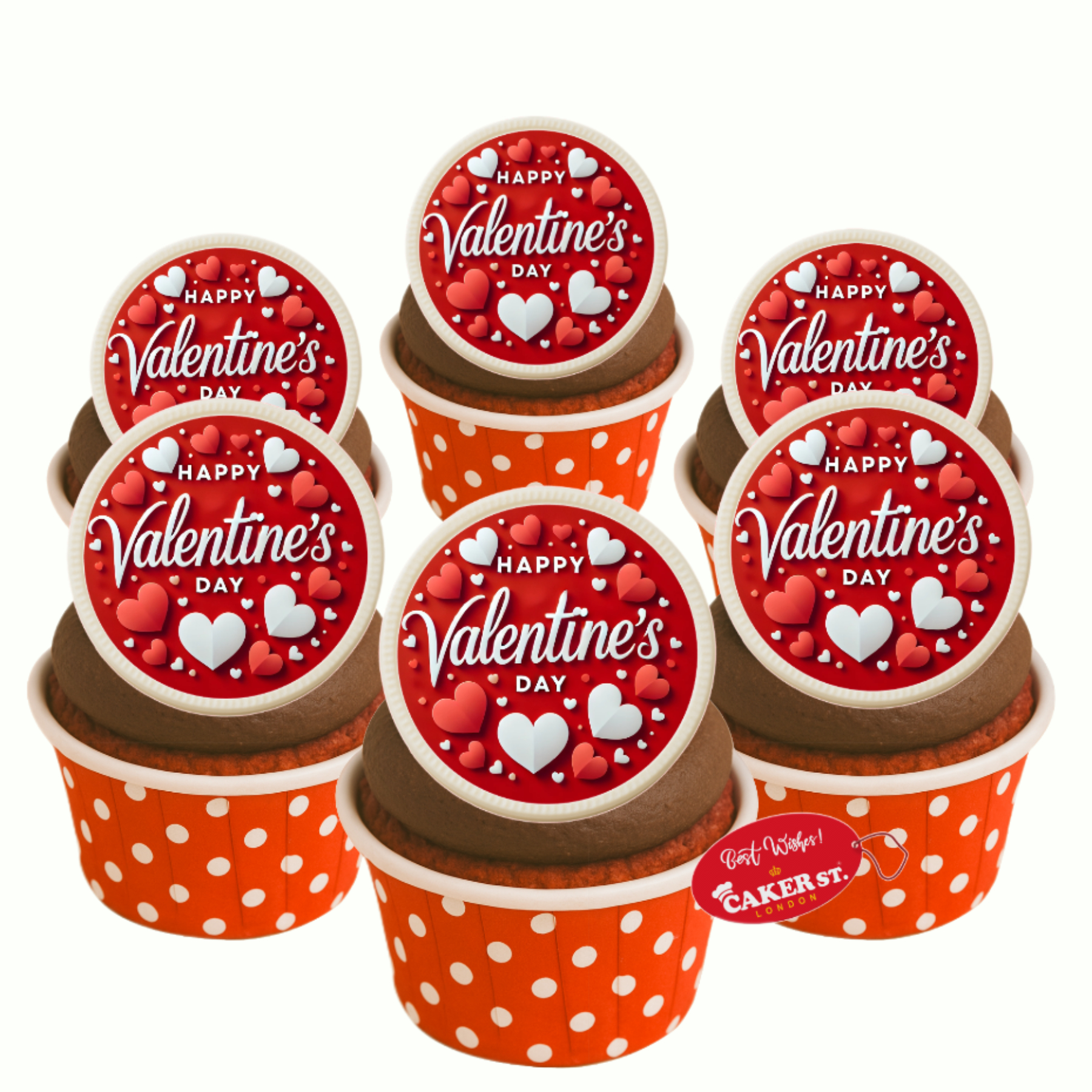 White Chocolate Valentines Day Cupcakes
