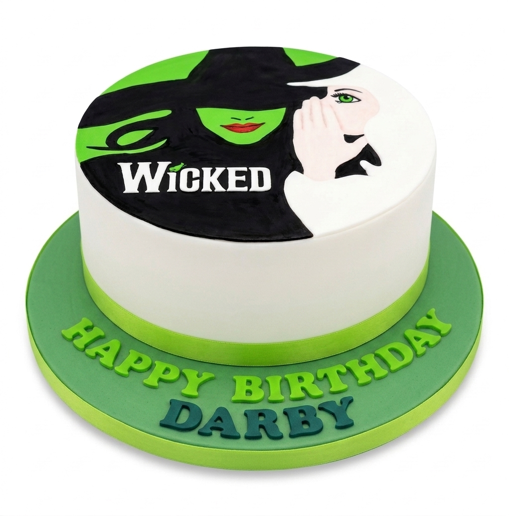 Wicked Musical Birthday Cake