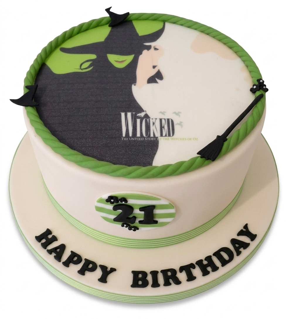 Wicked Musical Theme Birthday Cake