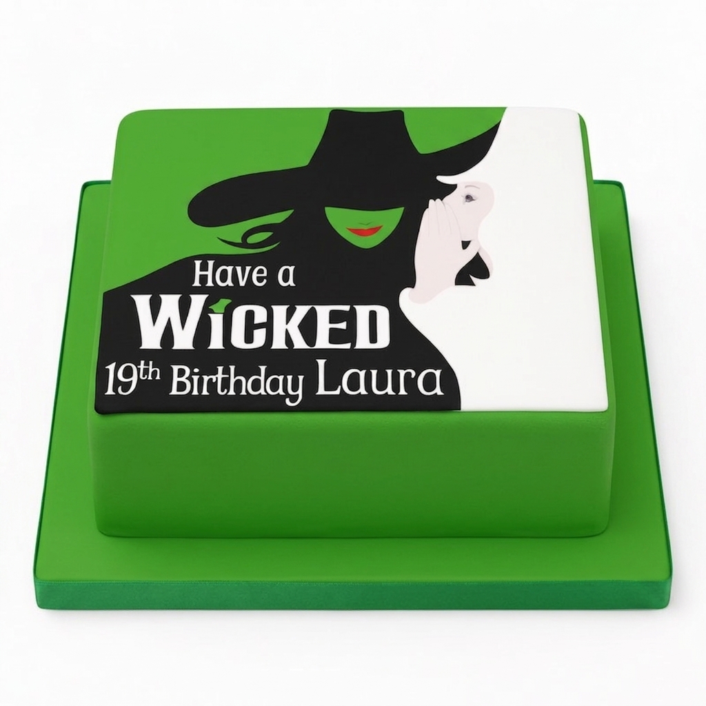 Wicked Musical Theme Birthday Cake