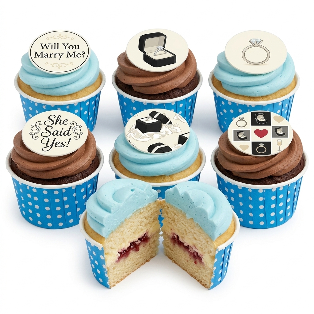 Engagement Proposal Cupcakes