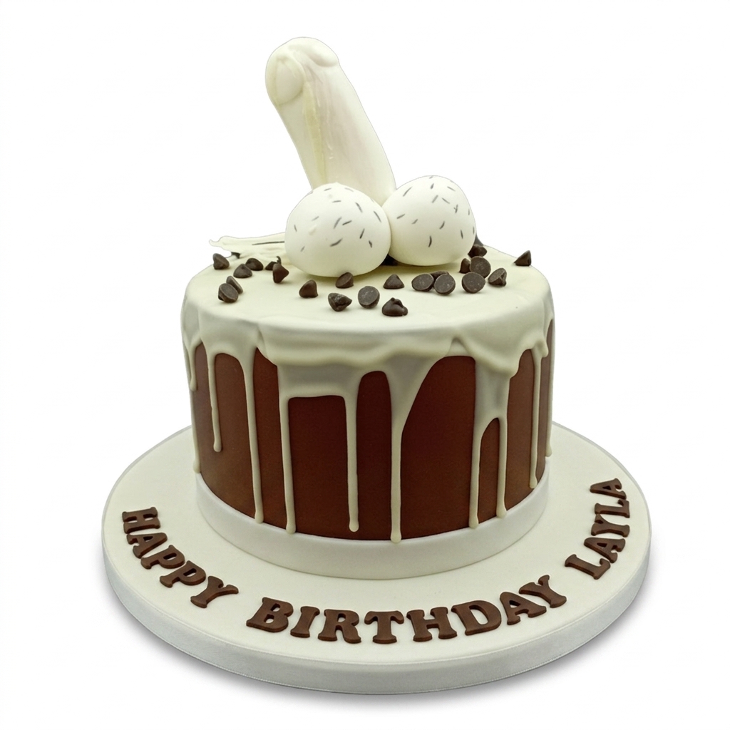 Novelty Penis Birthday Cake