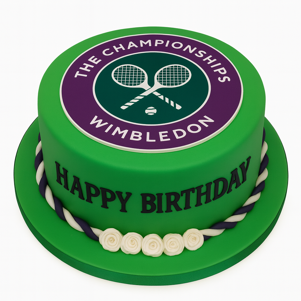 Wimbledon Tennis Theme Cake