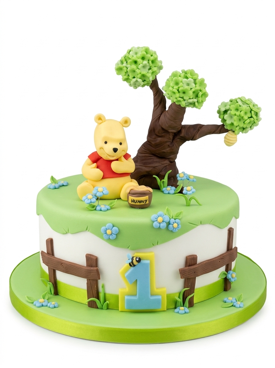Winnie The Pooh 1st Birthday Cake