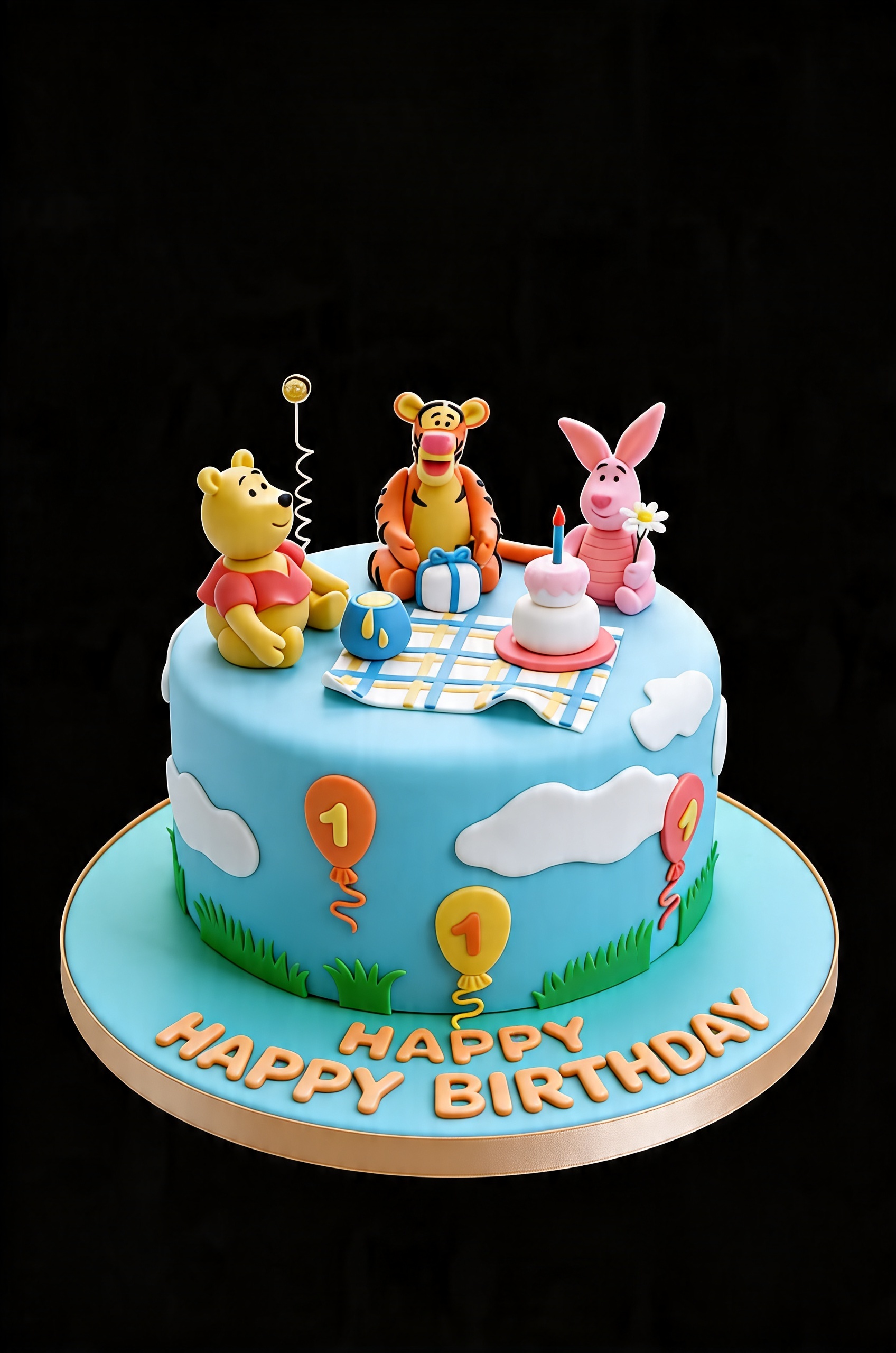Winnie the Pooh & Friends Birthday Cake