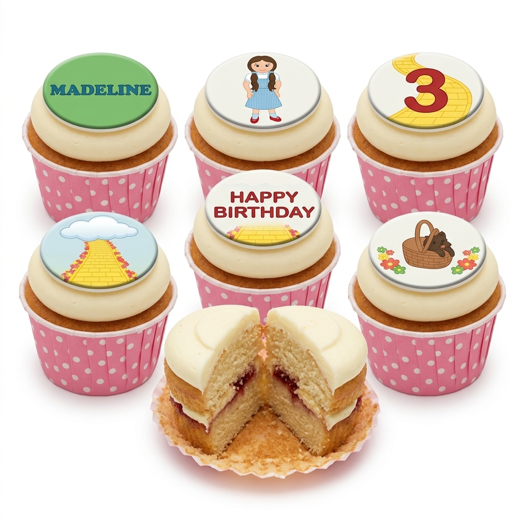 Wizard of Oz Theme Birthday Cupcakes