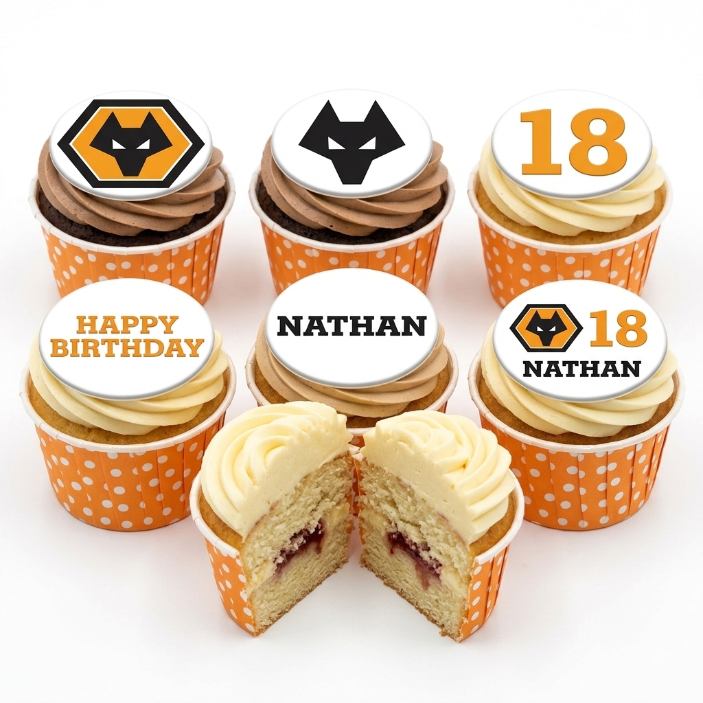Wolverhampton Wanderers Football Birthday Cupcakes