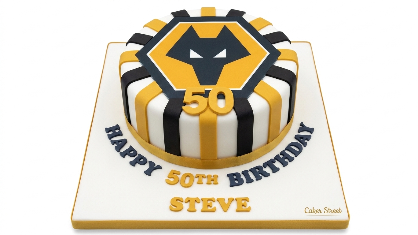 Wolverhampton Wanderers Football Birthday Cake