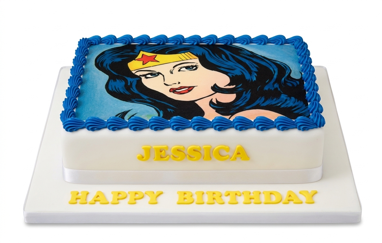 Wonder Woman Birthday Cake