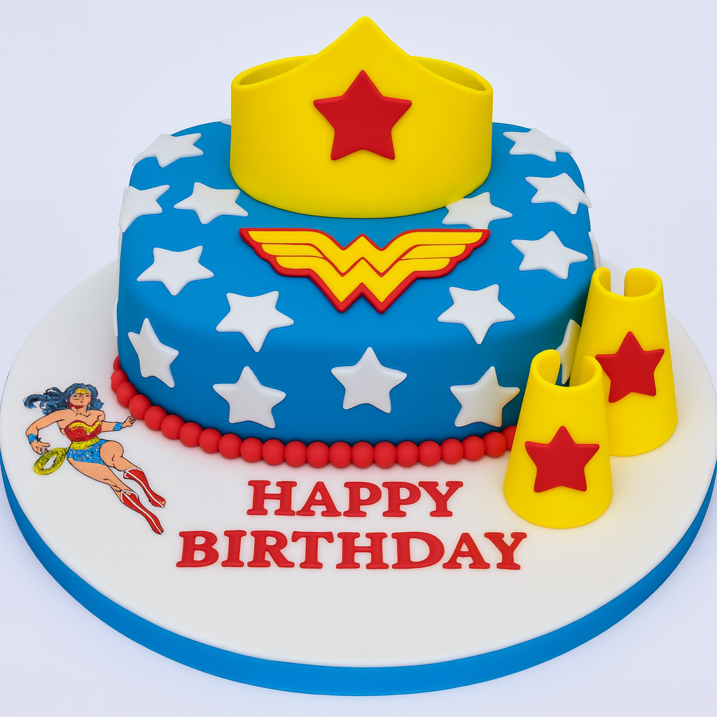 Wonder Woman Theme Cake