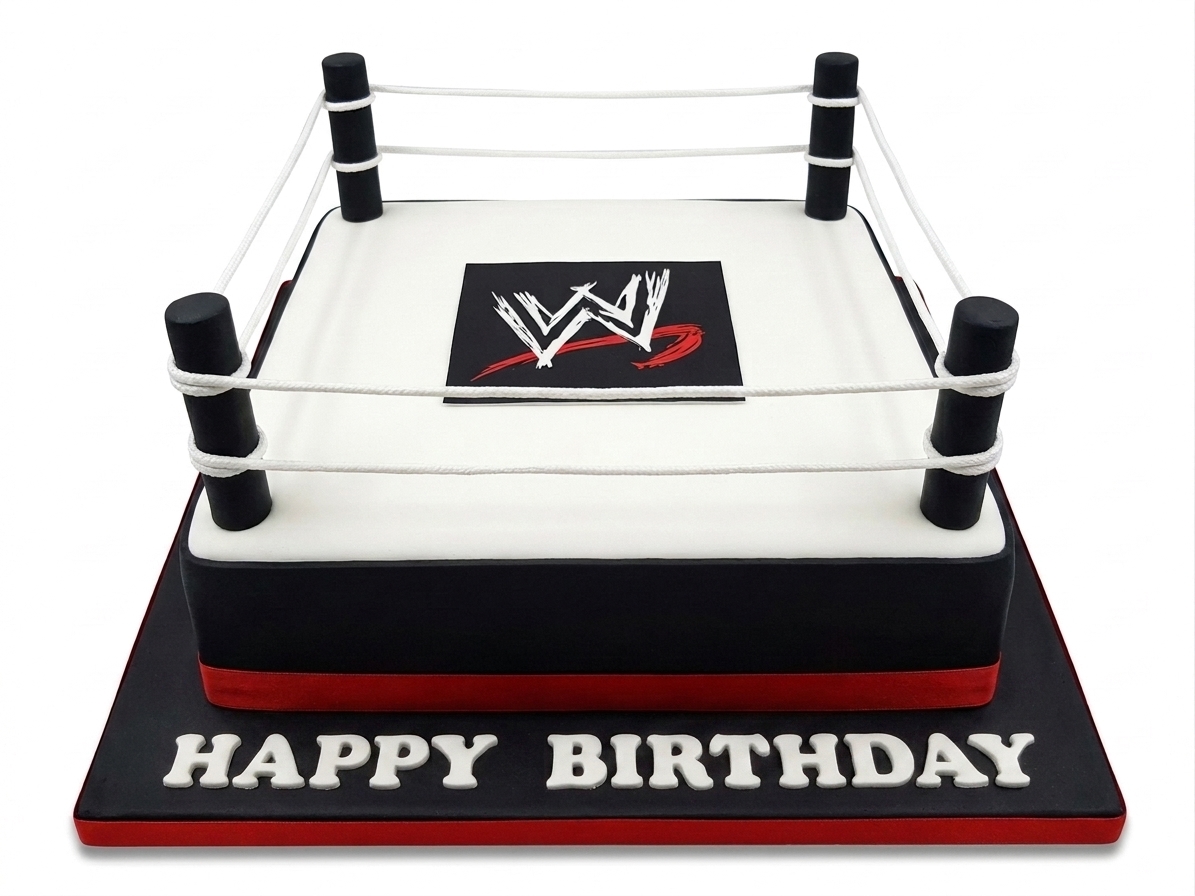 WWE Wrestling Ring Birthday Cake