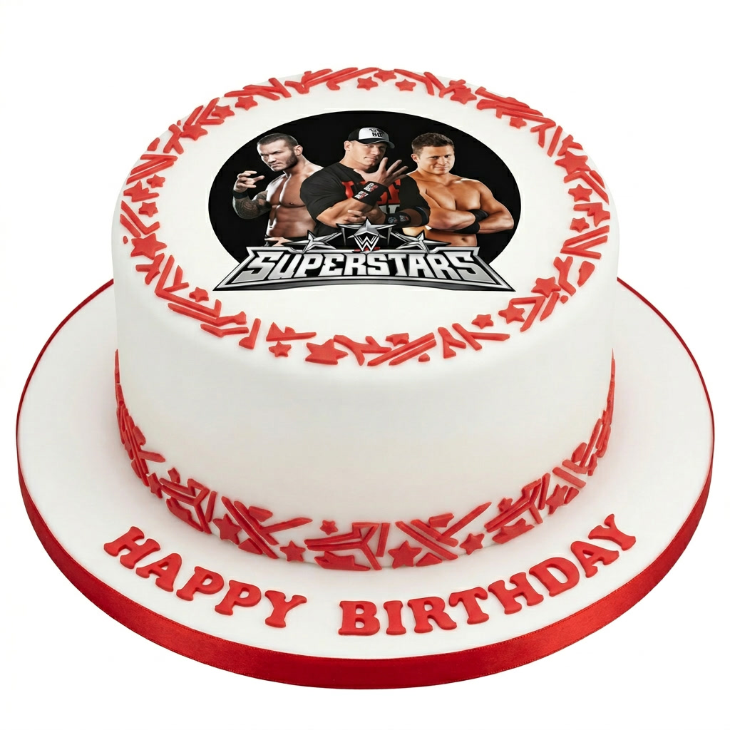 WWE Superstars Birthday Cake