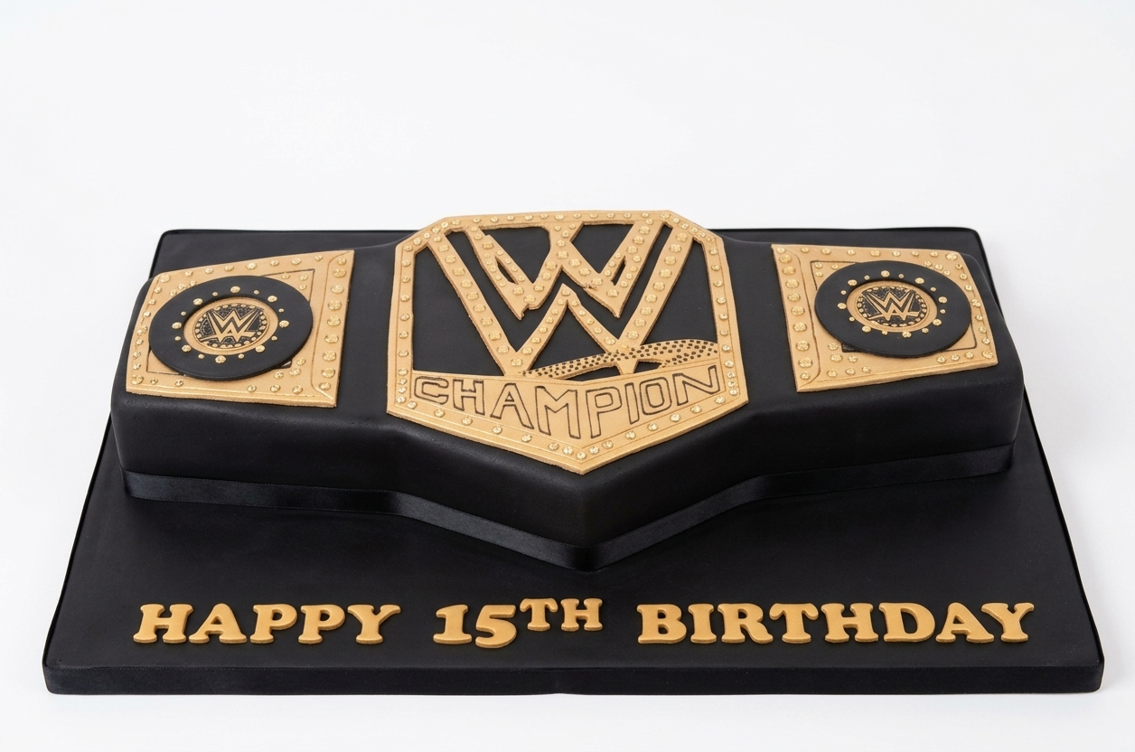 WWE Championship Belt Birthday Cake