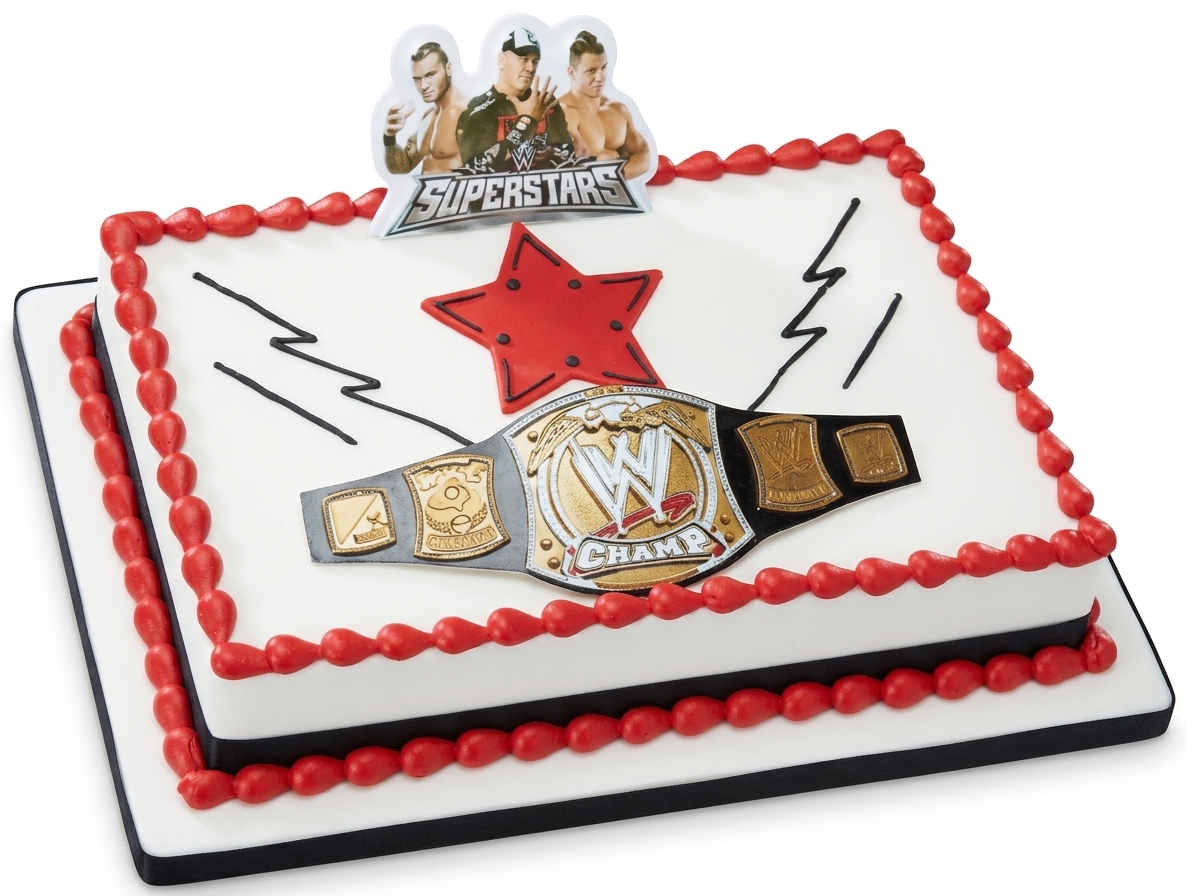 WWE Championship Belt Birthday Cake