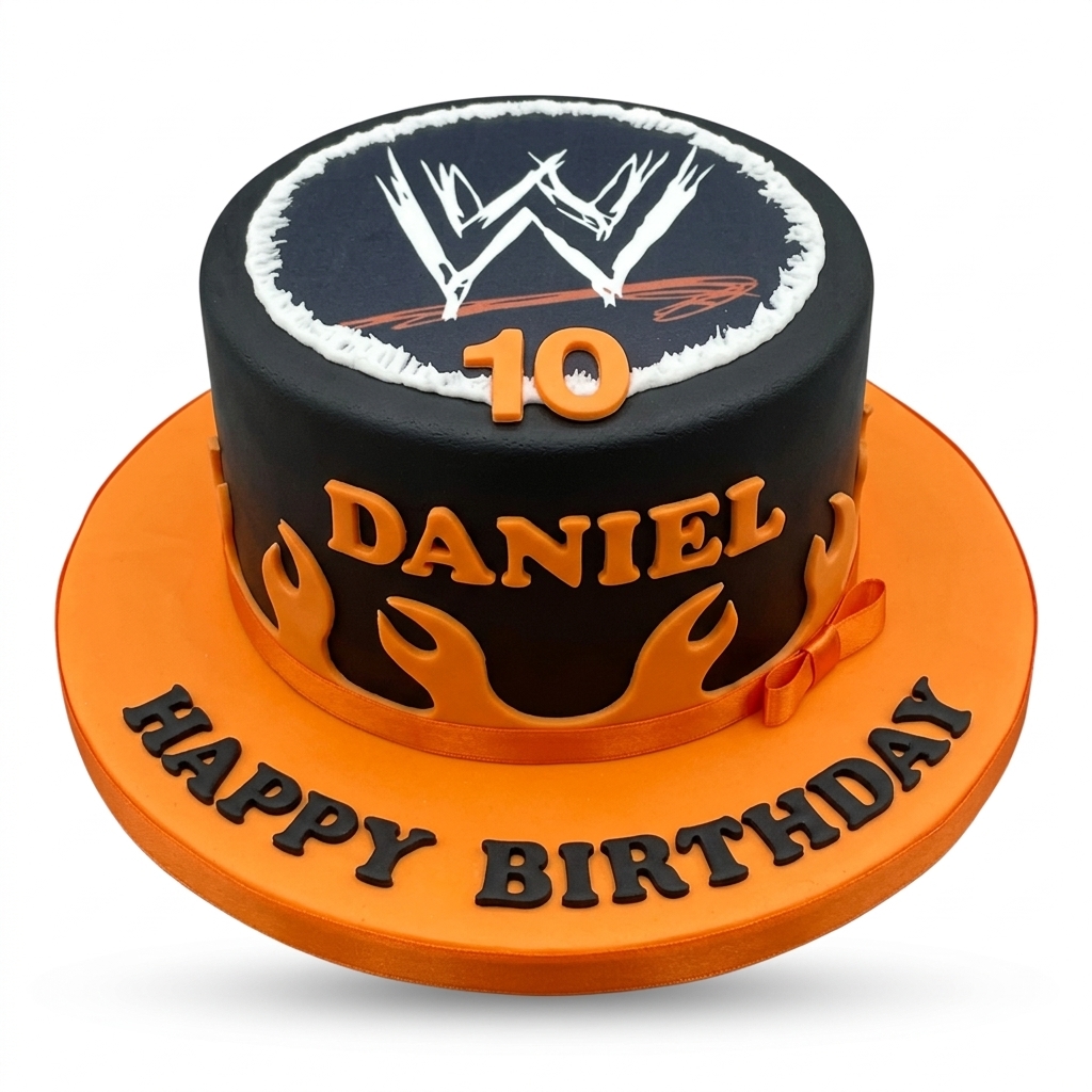 WWE Wrestling Theme Birthday Cake