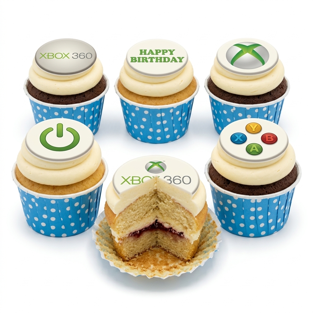 Xbox Birthday Cupcakes
