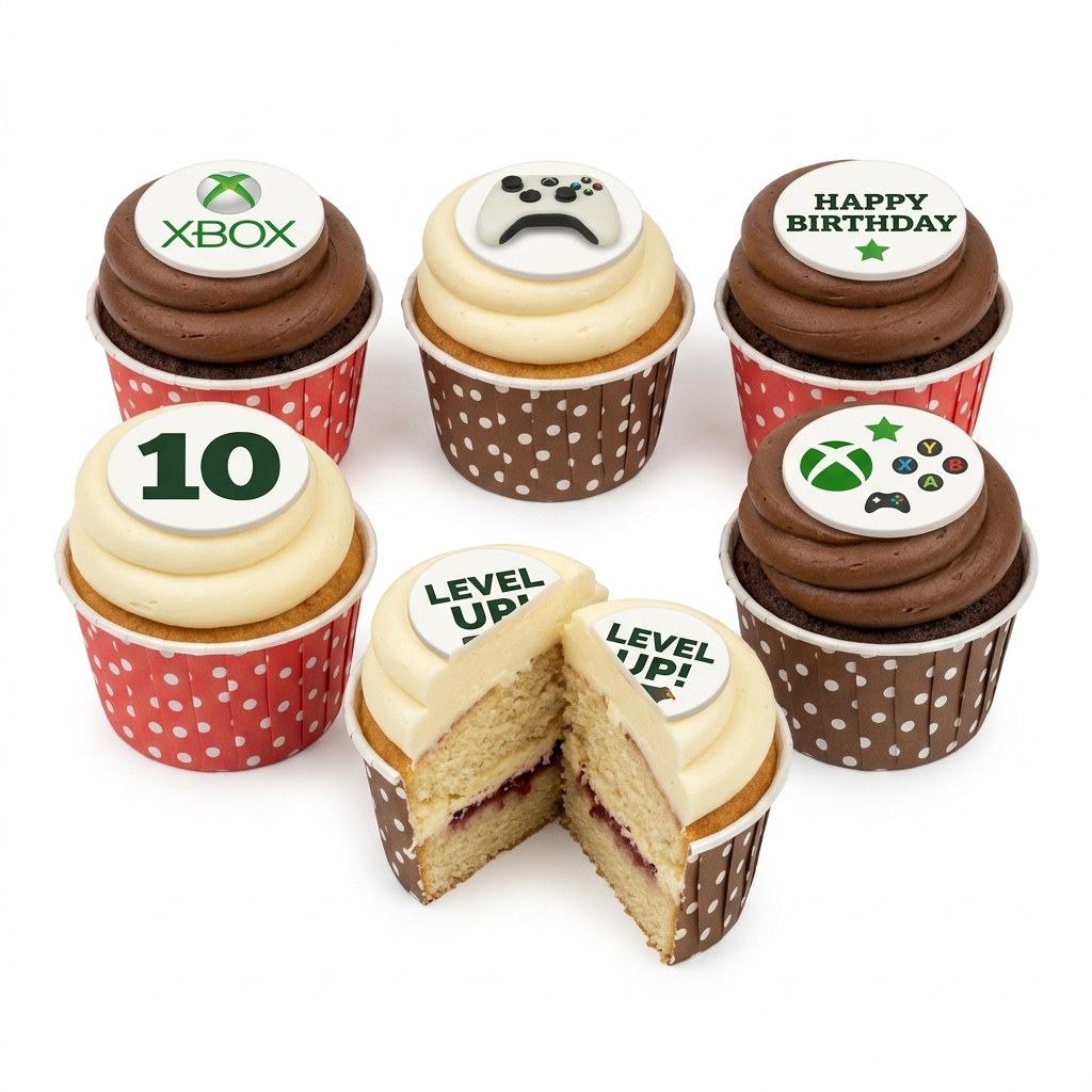Xbox Gaming Birthday Cupcakes