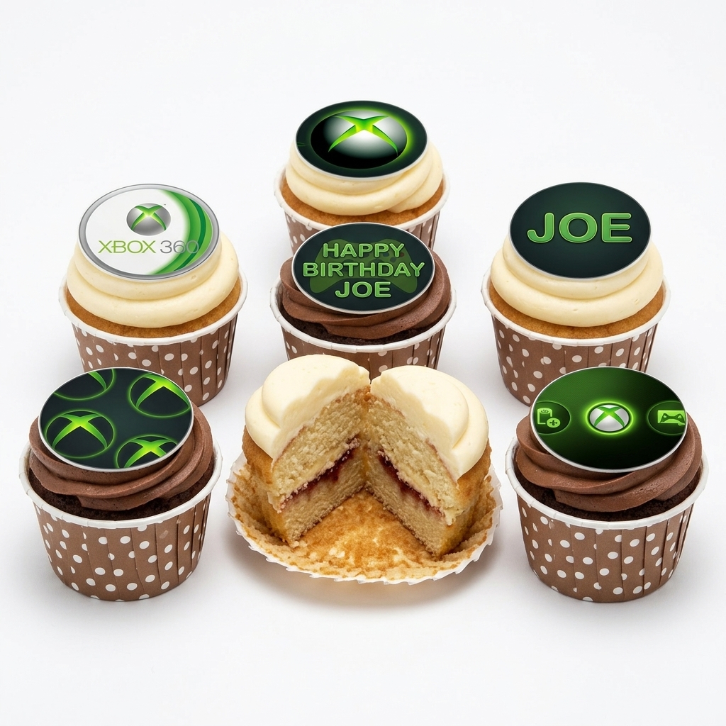 Xbox Gaming Birthday Cupcakes