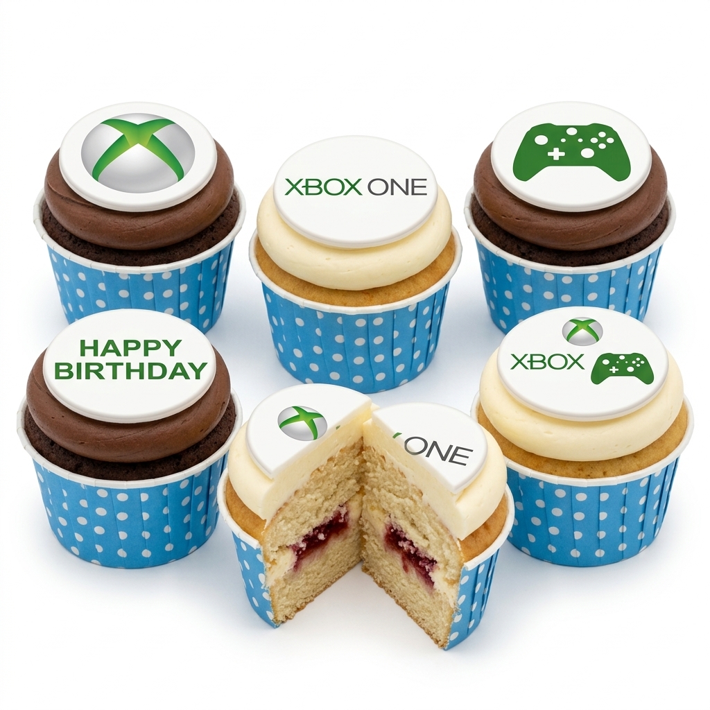 Xbox Gaming Birthday Cupcakes