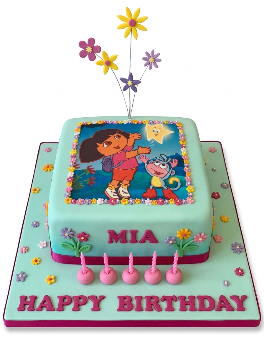 Dora the Explorer Birthday Cake