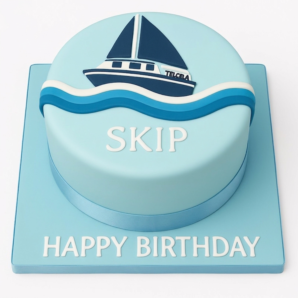 Sailing Boat Birthday Cake