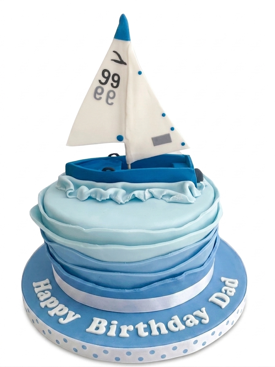 Sailing Theme Birthday Cake for Him