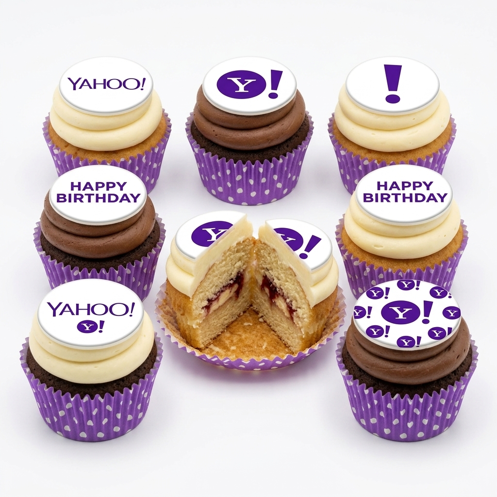 Corporate Branded Birthday Cupcakes