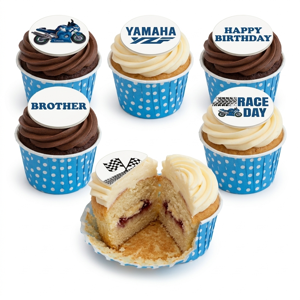 Motorbike Racing Birthday Cupcakes