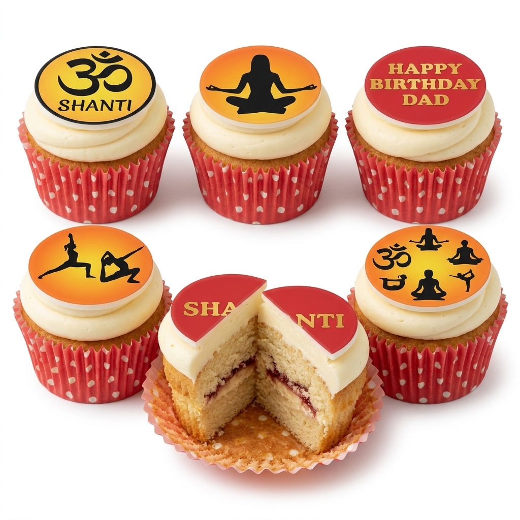 Yoga & Meditation Birthday Cupcakes