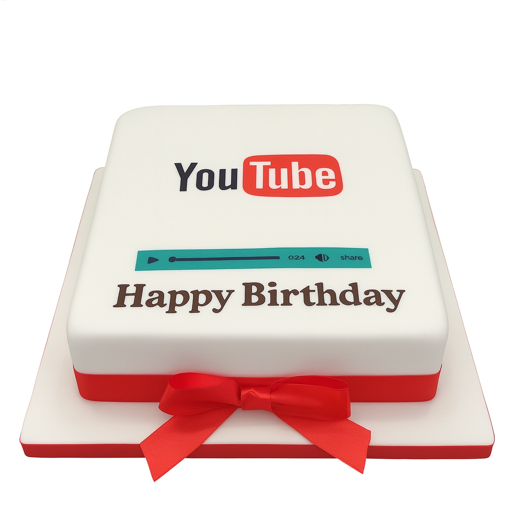 YouTube Themed Cake