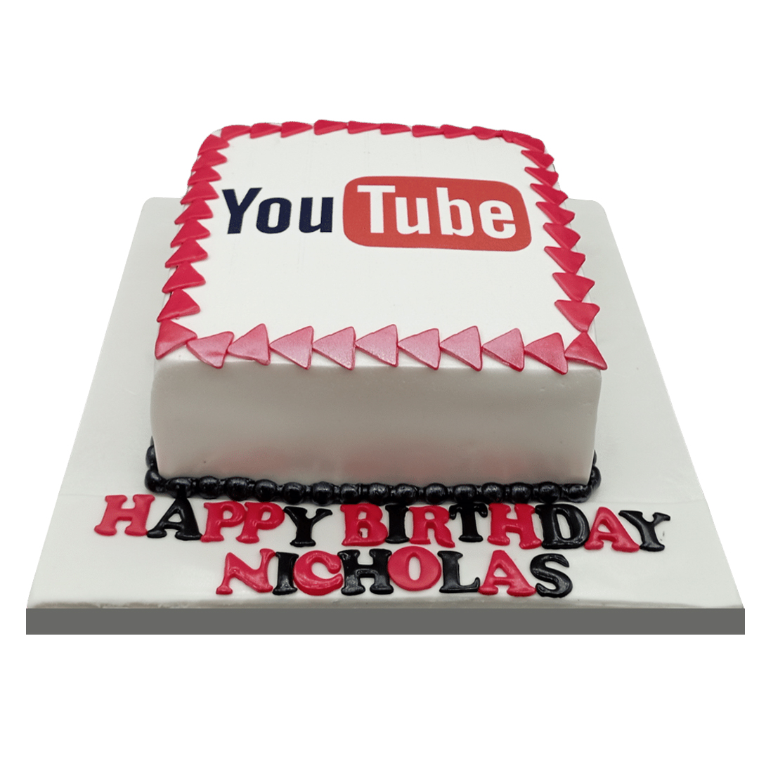 YouTube Themed Cake