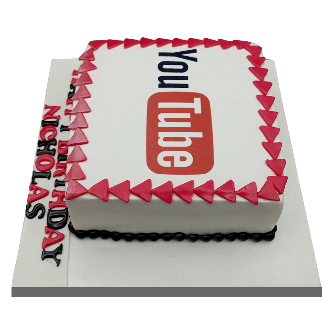 YouTube Themed Cake