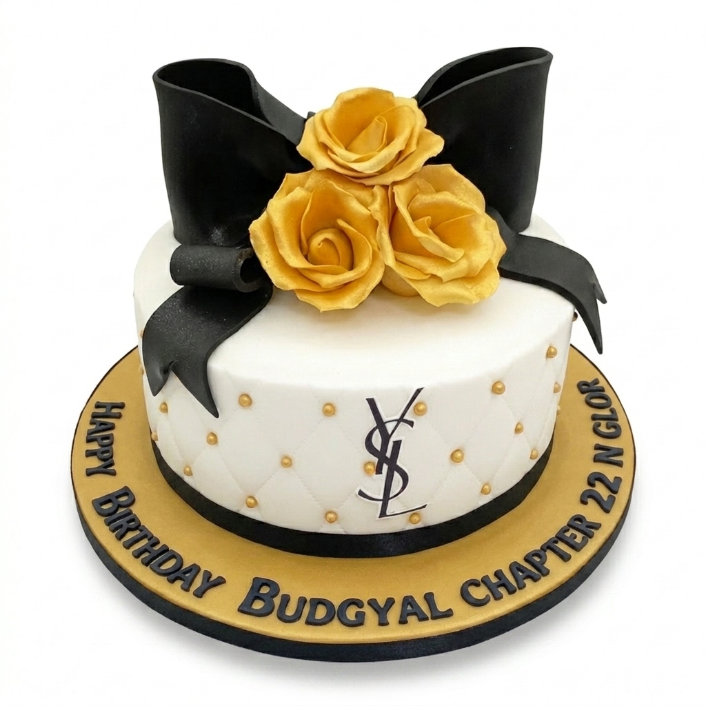 YSL Designer Birthday Cake for Her