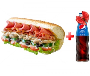 Sandwich/Salad/Jacket + Pepsi deal